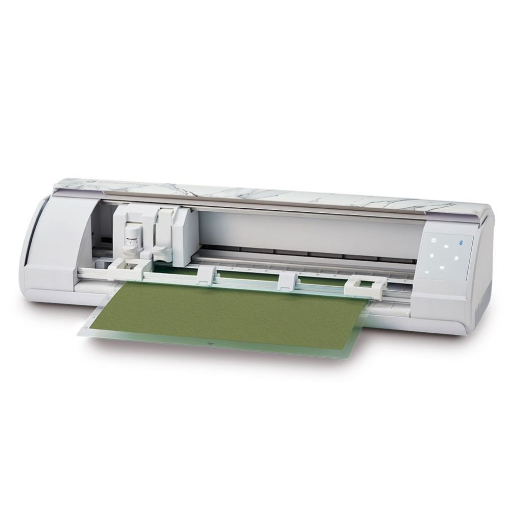 Silhouette Cameo 5 Schneideplotter Marmorweiß + 100 Designs inkl.